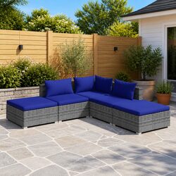 5 Piece Garden Lounge Set: Specifications and Materials