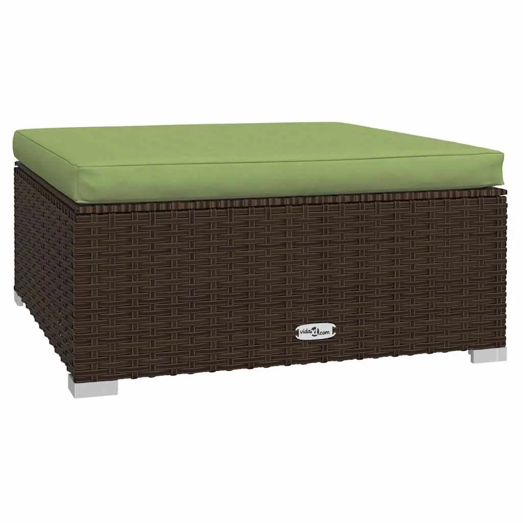 4 Piece Garden Lounge Set Outdoor Furniture Brown Patio Sofa