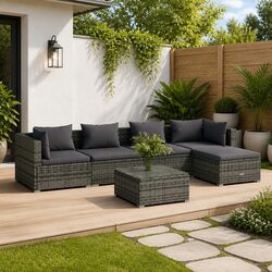 Specifications of 6 Piece Garden Lounge Set with Cushions