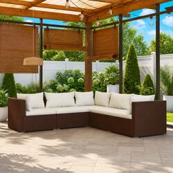 Specifications of 5 Piece Garden Lounge Set with Cushions