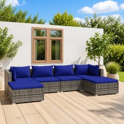 6-Piece Garden Lounge Set: Modular, Durable, Comfortable