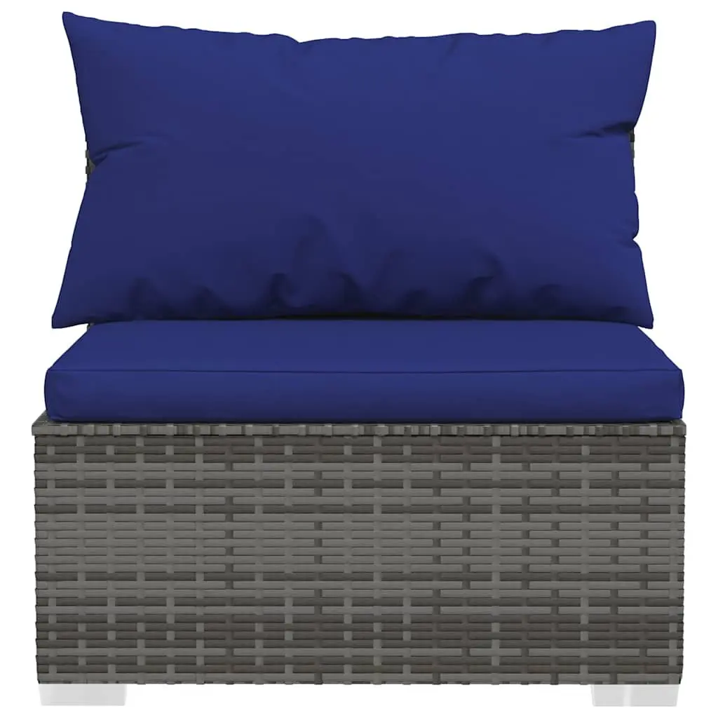 6 Piece Garden Lounge Set Outdoor Patio Furniture Grey