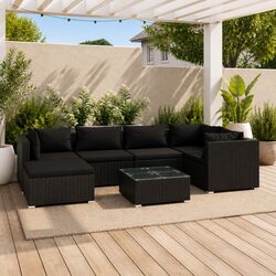 7 Piece Outdoor Lounge Set: Specs & Details Included
