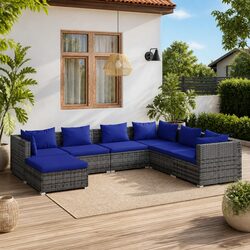 Specifications of the 7-Piece Garden Lounge Set
