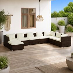 8-Piece Modular Garden Lounge Set: Specs & Features
