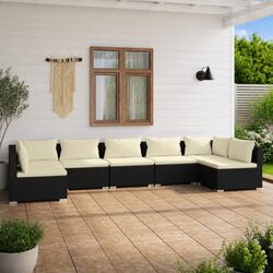 7 Piece Modular Garden Lounge Set Dimensions and Specs