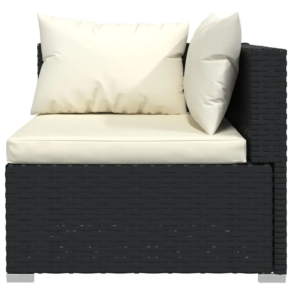 Outdoor Garden Lounge Set 10 Piece Modular Patio Furniture Black
