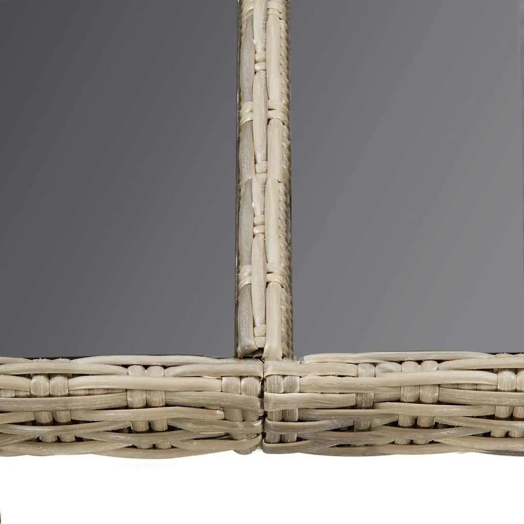 Brown Rattan Outdoor Dining Table 200x100x74cm