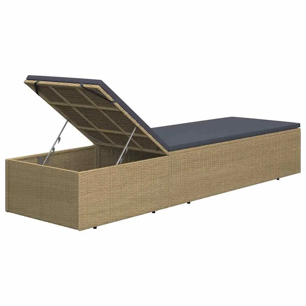 Sun Lounger Outdoor Chaise Lounge Chair Garden Patio Pool Deck Reclining Bed