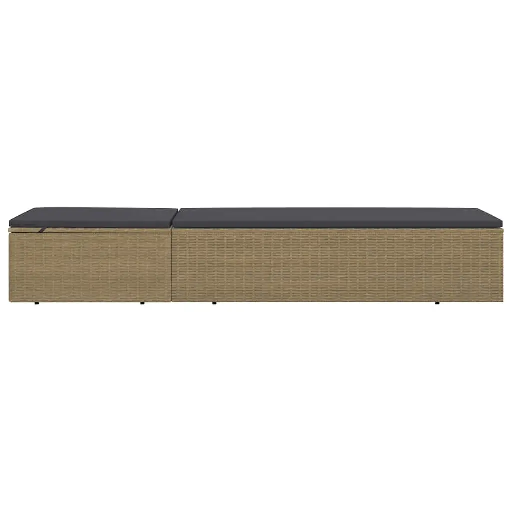 Sun Lounger Outdoor Chaise Lounge Chair Garden Patio Pool Deck Reclining Bed
