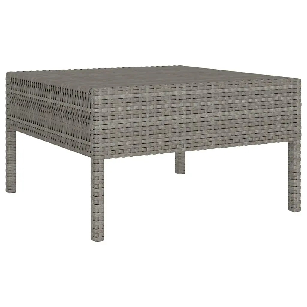 Garden Lounge Set 3 Piece Outdoor Furniture for Patio Grey