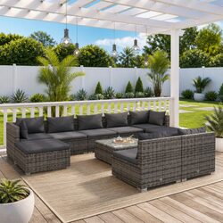 Specifications of the 10 Piece Garden Lounge Set