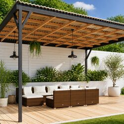 10-Piece Modular Garden Lounge Set: Dimensions and Features