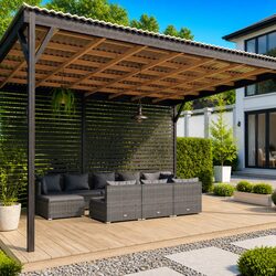 Specifications of Grey Garden Lounge Set - 10 Pieces