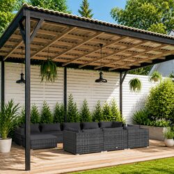 10 Piece Outdoor Lounge Set - Specifications and Materials