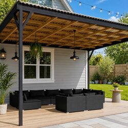 Specifications of the 9-Piece Black Modular Garden Set