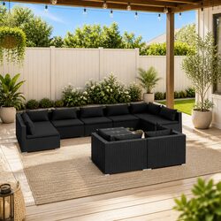 10 Piece Modular Garden Lounge Set Specifications