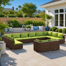 Specifications of 12 Piece Garden Lounge Set with Cushions