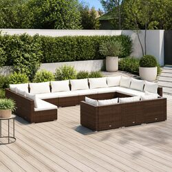 Specifications of the 13-Piece Brown Garden Lounge Set