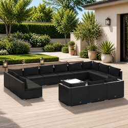 14 Piece Outdoor Garden Lounge Set: Specs and Features