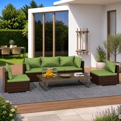 5-Piece Outdoor Garden Lounge Set: Specs and Features