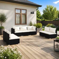Specifications of the 7-Piece Modular Garden Lounge Set