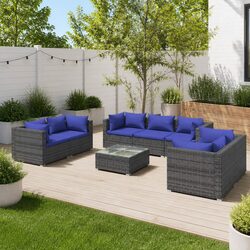 8 Piece Modular Garden Lounge Set Specifications and Features