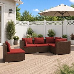 Specifications of 5 Piece Modular Garden Lounge Set