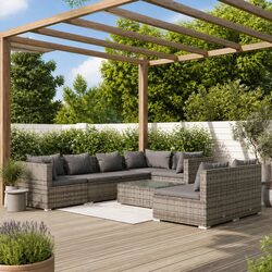 8 Piece Modular Outdoor Patio Furniture Set Specifications