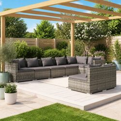 8 Piece Garden Lounge Set Specifications - Modular & Comfortable