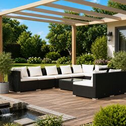 9 Piece Modular Outdoor Lounge Set Specifications