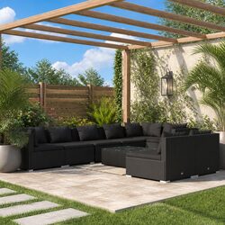 Specifications of the 9-Piece Modular Garden Lounge Set
