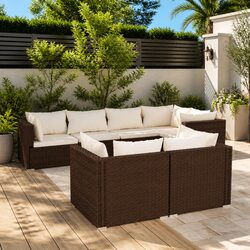 Specifications for 7 Piece Modular Lounge Set: Brown