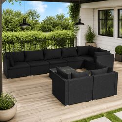 9-Piece Modular Garden Lounge Set Specifications