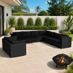 Detailed Specifications of 9-Piece Garden Lounge Set