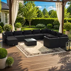 11 Piece Outdoor Lounge Set Specifications: Quality and Comfort