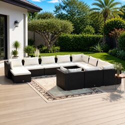 11-Piece Garden Lounge Set with Modular Design