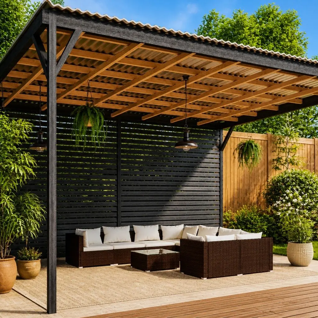 9 Piece Garden Lounge Set Outdoor Patio Furniture Brown Poly Rattan with Cushions