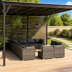 Specifications of the Grey 12-Piece Garden Lounge Set