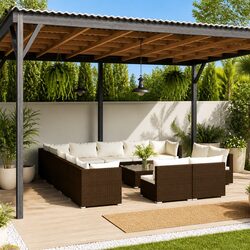 14-Piece Garden Lounge Set with Specifications and Features
