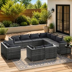 11 Piece Garden Lounge Set Specifications and Features