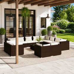 Specs for 13-Piece Garden Lounge Set with Cushions