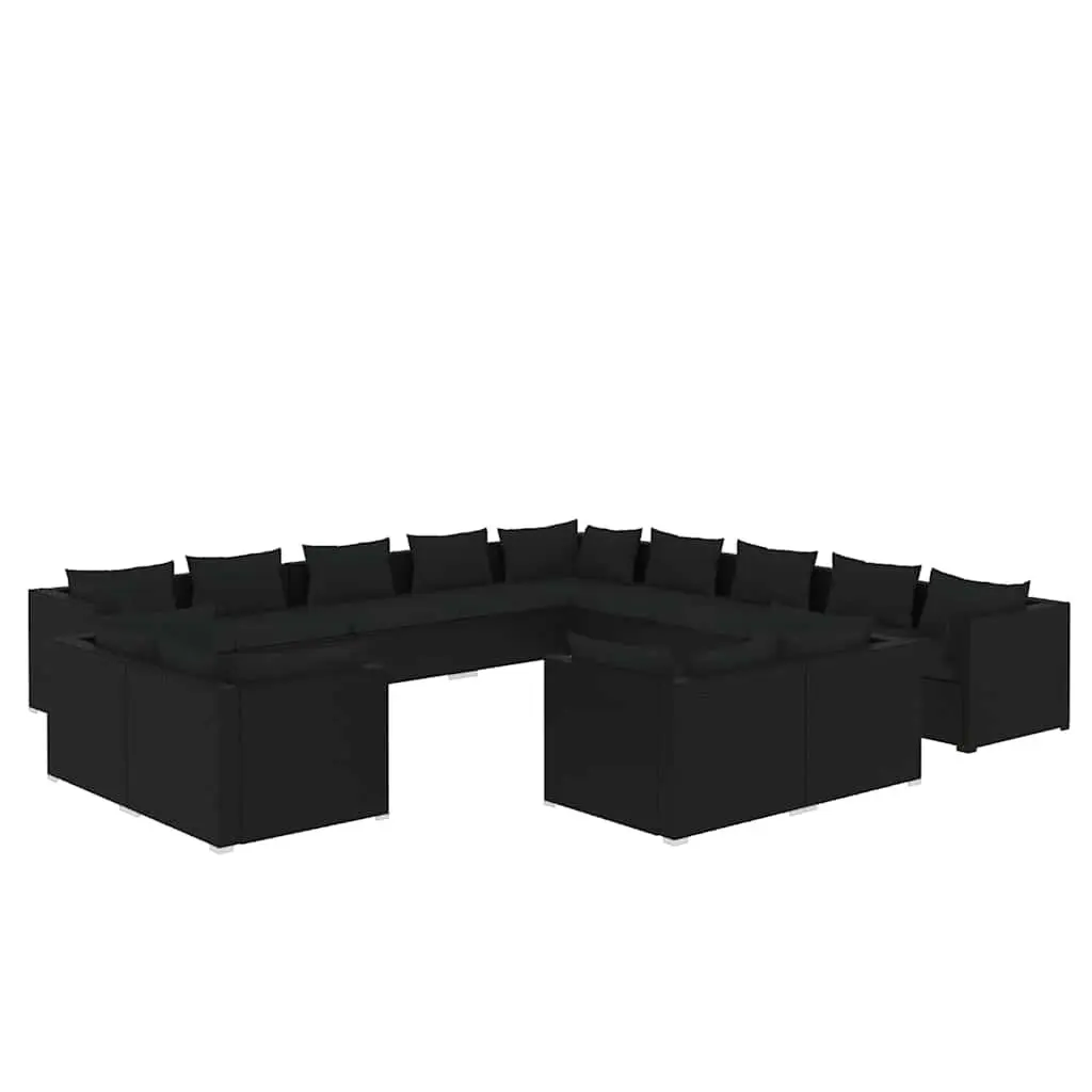 13 Piece Garden Lounge Set Outdoor Furniture PE Rattan Patio Seating