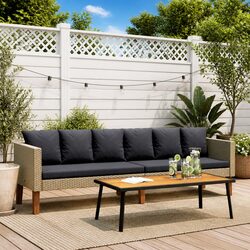 Specifications of the 3-Seater Garden Sofa with Cushions