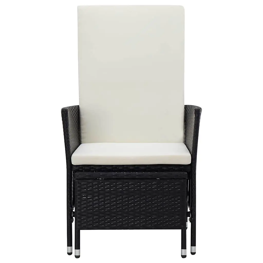 Garden Lounge Set Outdoor Furniture 2 Piece PE Rattan Armchair Tea Table