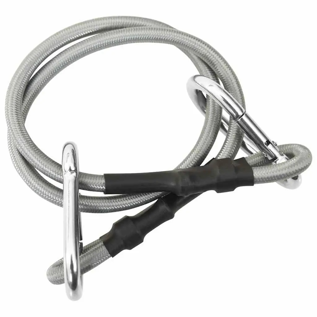 Ropes with Carabiner 4 Pcs Set Awning Tarpaulin Tensioning Outdoor Accessory