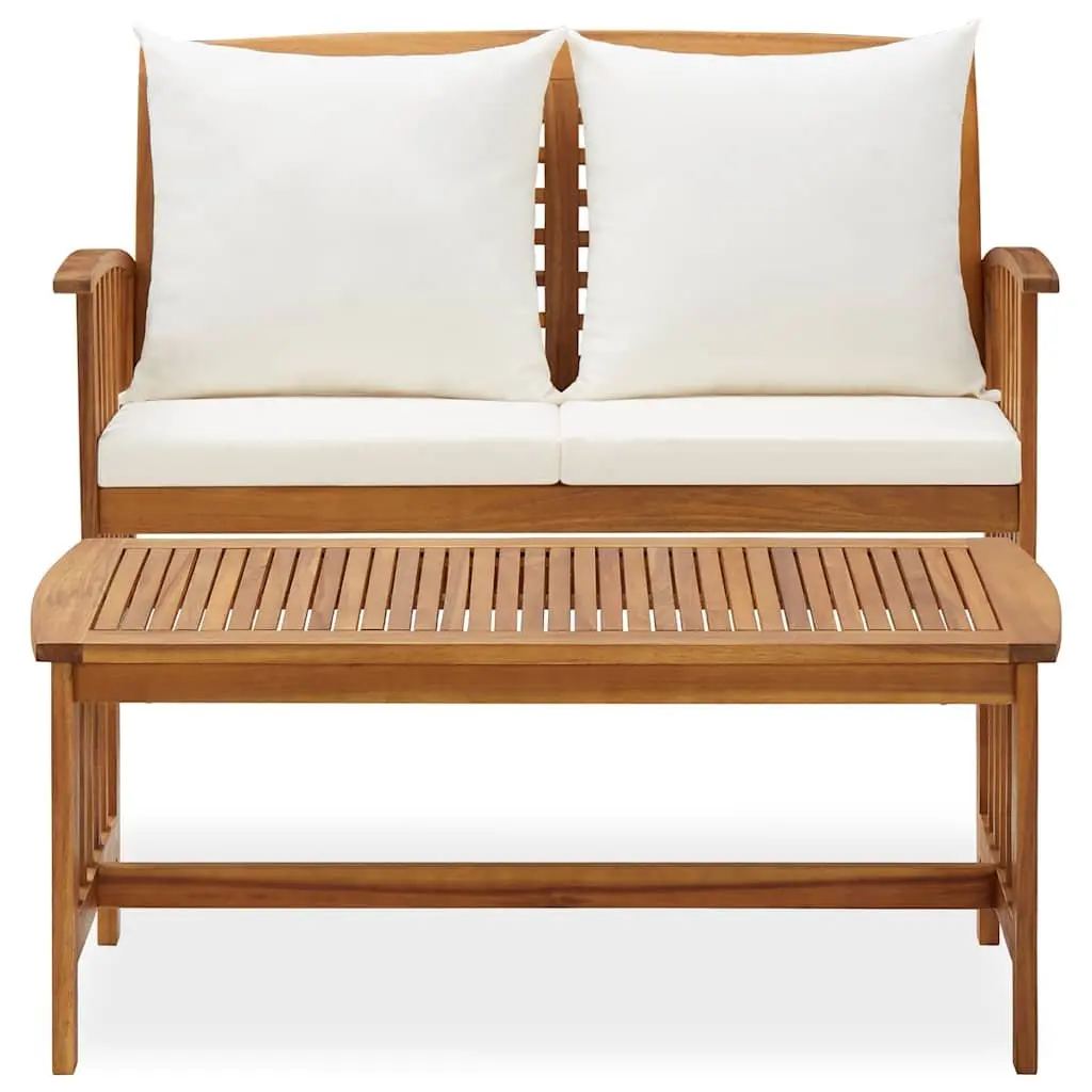 Garden Lounge Set Outdoor Furniture 2 Piece White