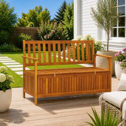 Specifications for 120cm Outdoor Storage Bench with Armrests