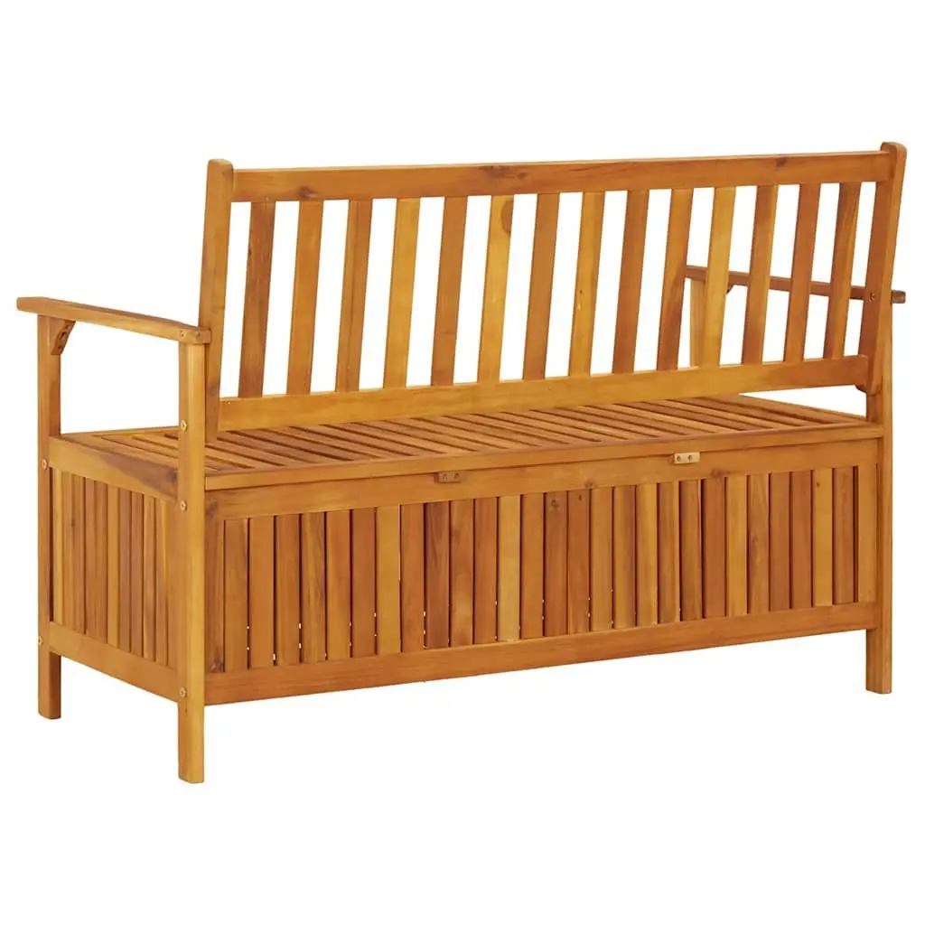 120cm Outdoor Storage Bench with Armrests