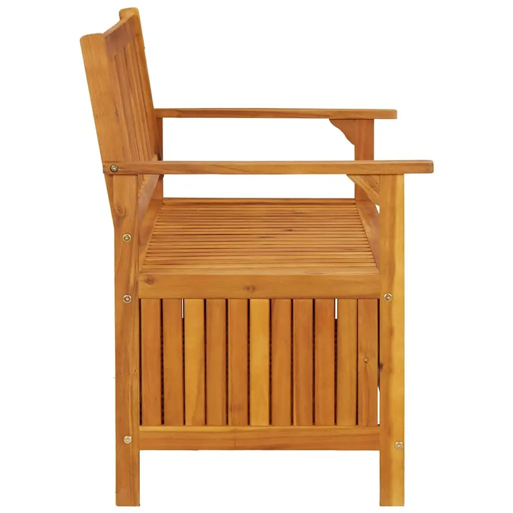 120cm Outdoor Storage Bench with Armrests